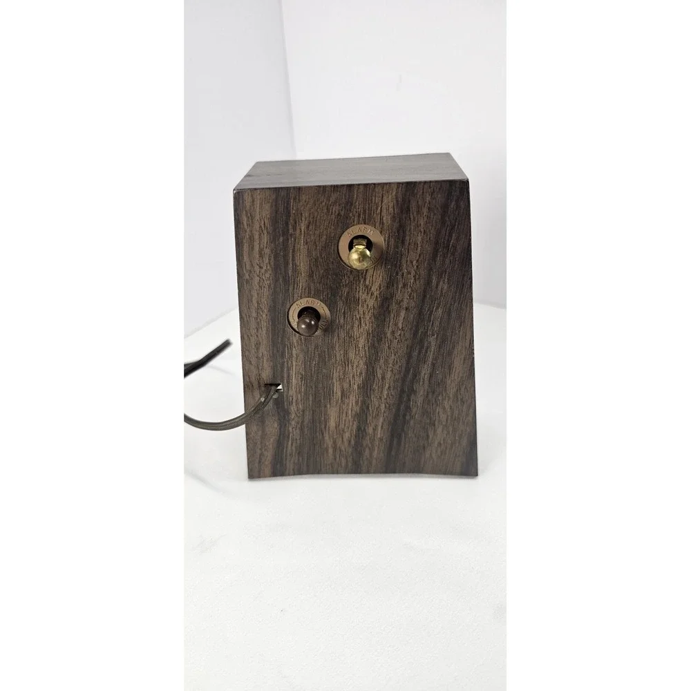 Vintage 1970s Sunbeam Electric Pendulum Clock Woodgrain USA EB1-3 Parts Repair